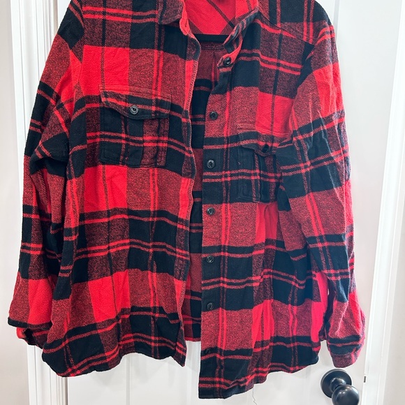 Old Navy Tops - Old Navy Red and Black Buffalo Plaid Button Up